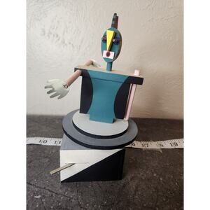 Kaiser Folk Art Postmodernist Painted Wooden‎ Sculpture